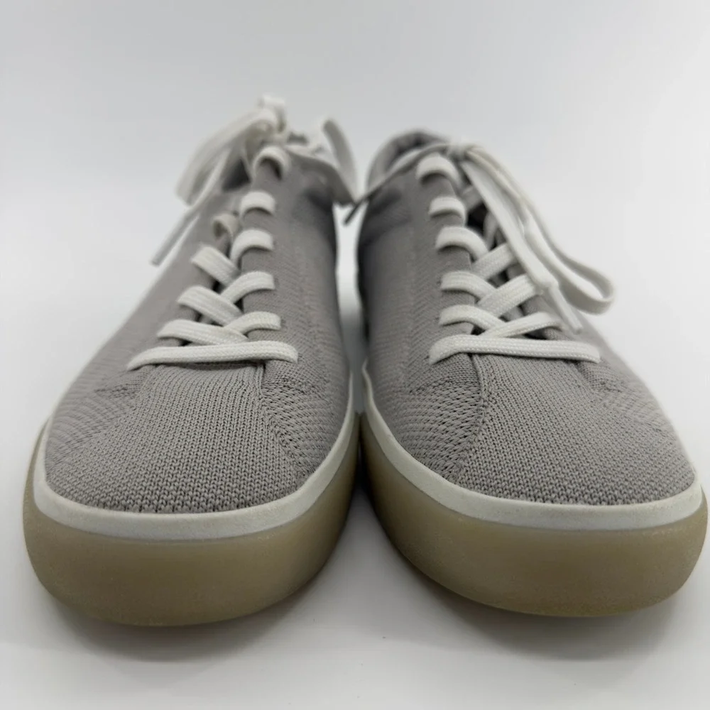 Rothys RS01 Mens Sneakers‎ Grey Knit Lace Up Low Top Shoes Size 9